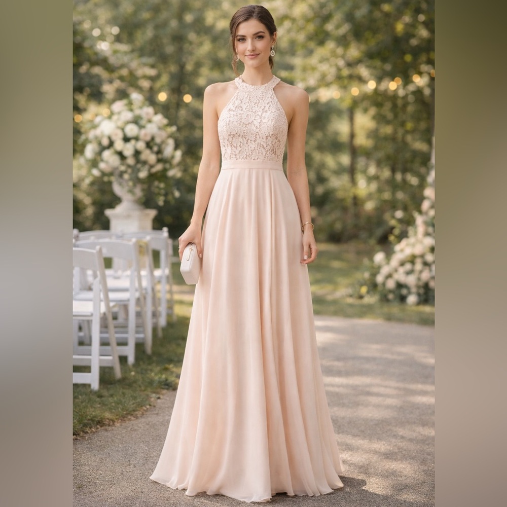 Lulu's Cream Lace Maxi Dress